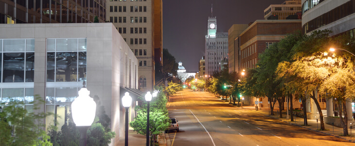 A quiet night in East Jackson, MS