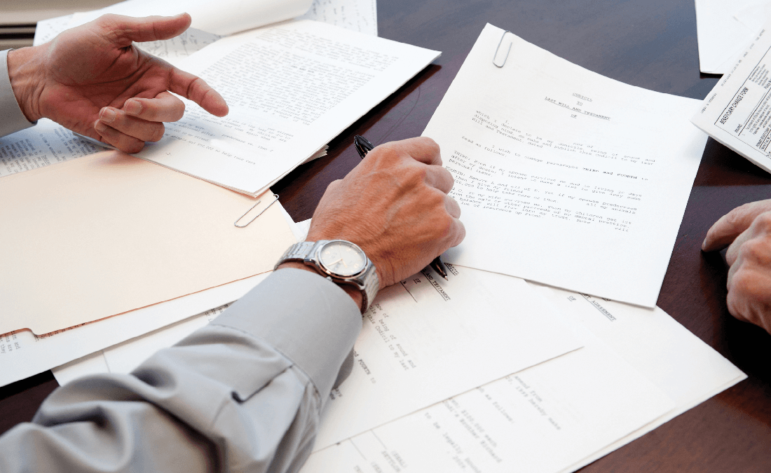Attorneys helping with wills and trusts